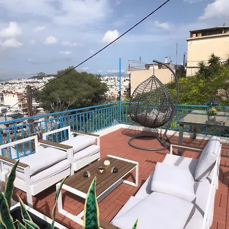 Gasthof Sky With Great Location Wonderful Acropolis View In Neos Kosmos